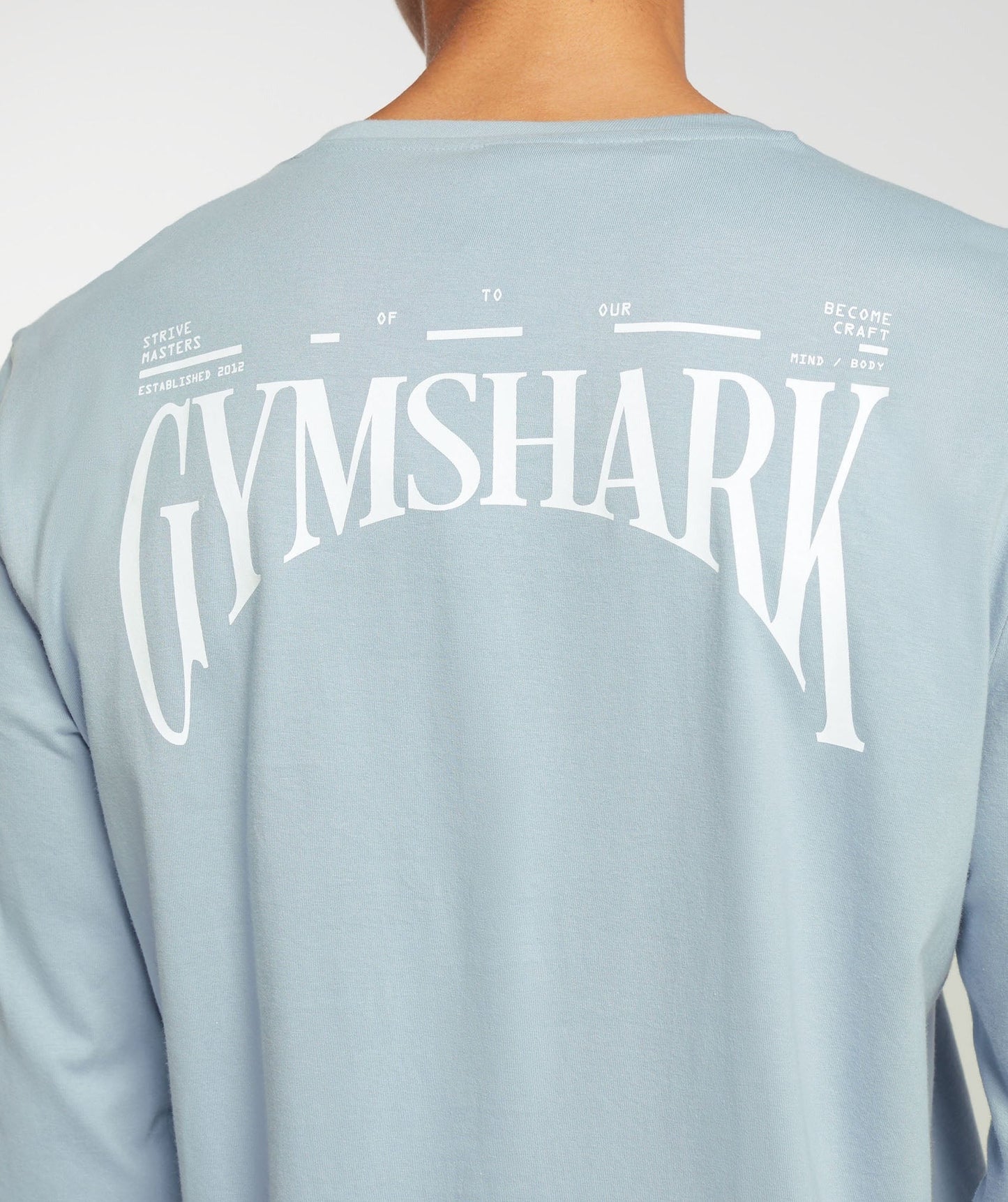 Gymshark Hybrid Wellness Long Sleeve T-Shirt - Salt Blue