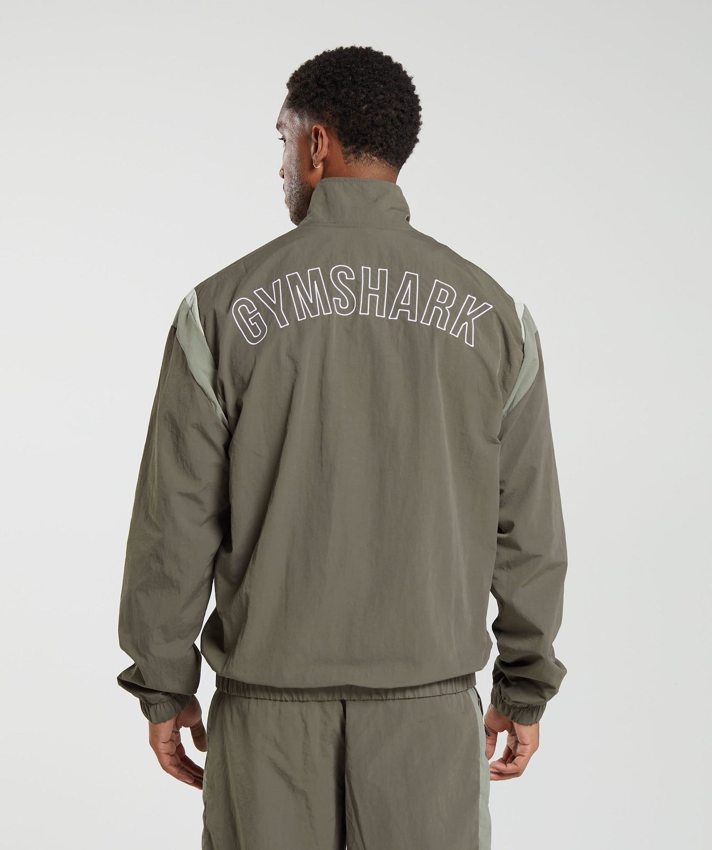 Gymshark Retro Track Jacket - Brown/Linen Brown/Stone Brown