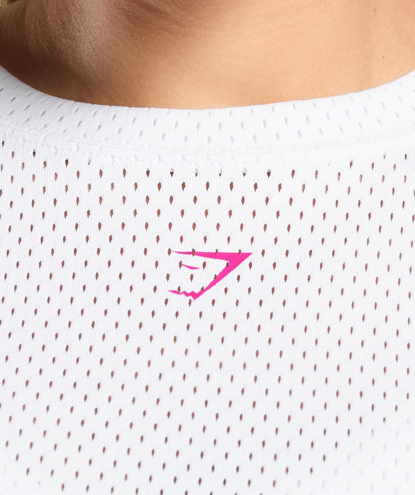Gymshark Mesh Graphic Oversized T-Shirt - White