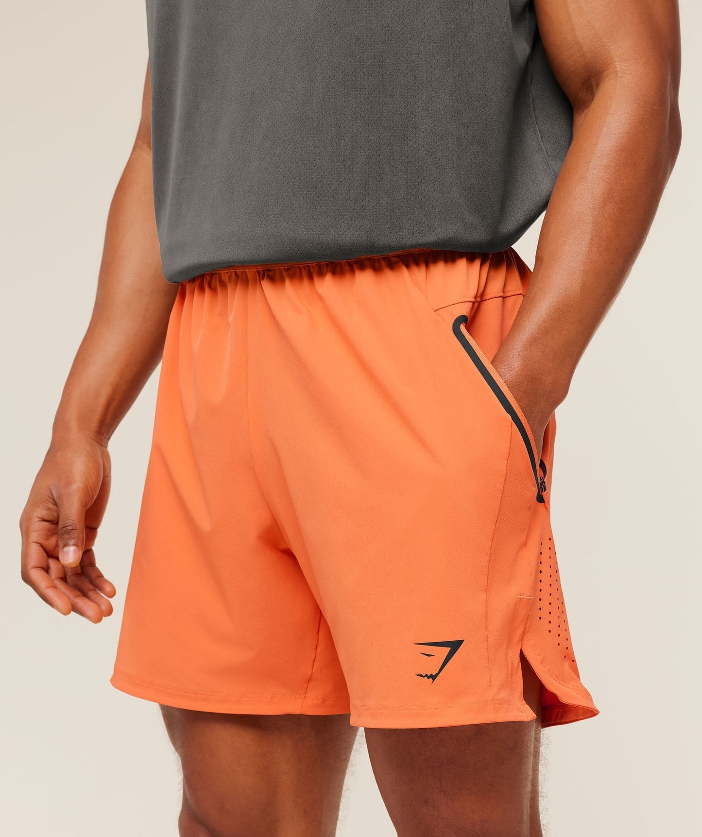 Gymshark Sport Hybrid 6" Shorts - Dayglow Peach