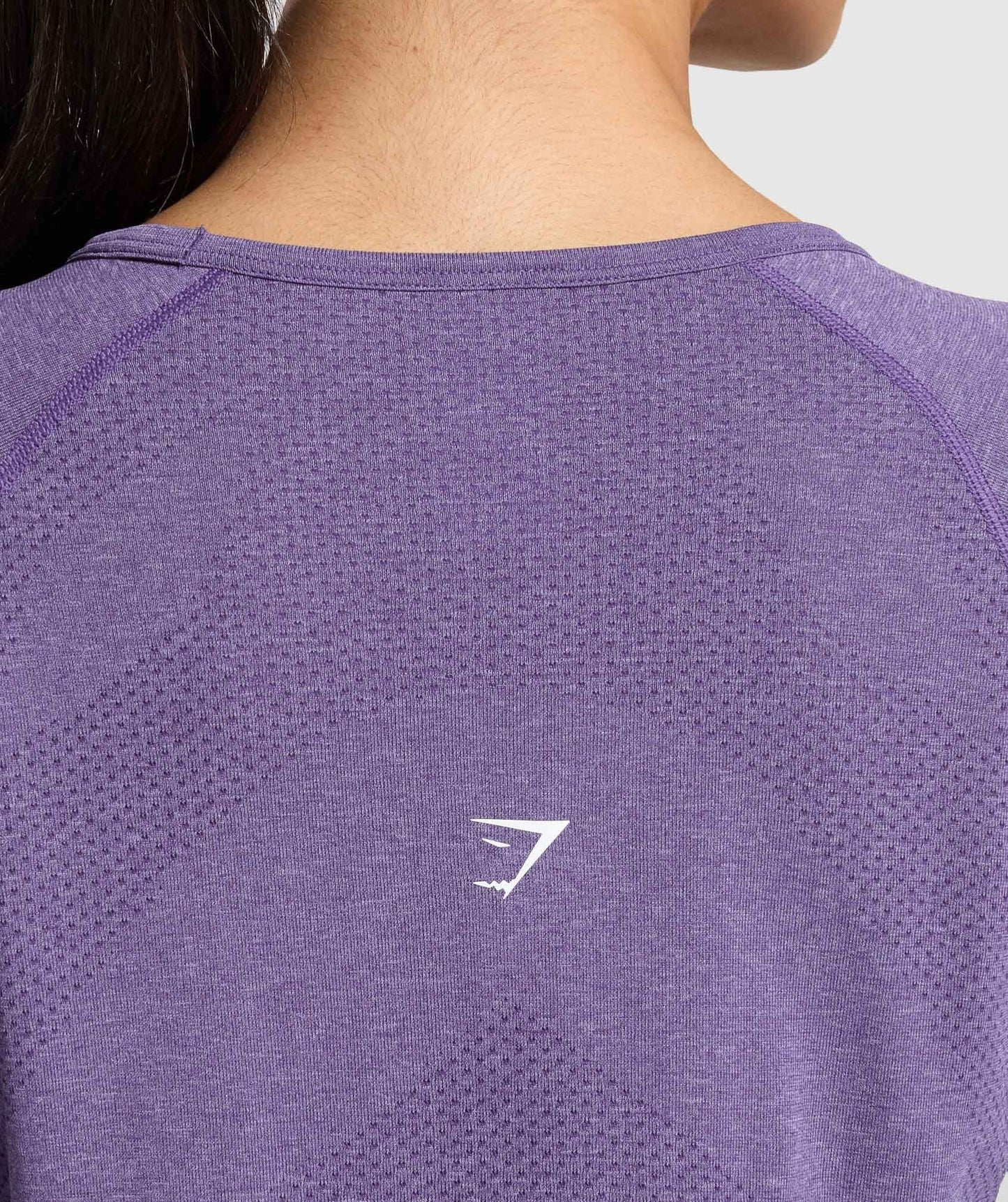 Gymshark Vital Seamless Light Long Sleeve Top - Functional Purple/Marl