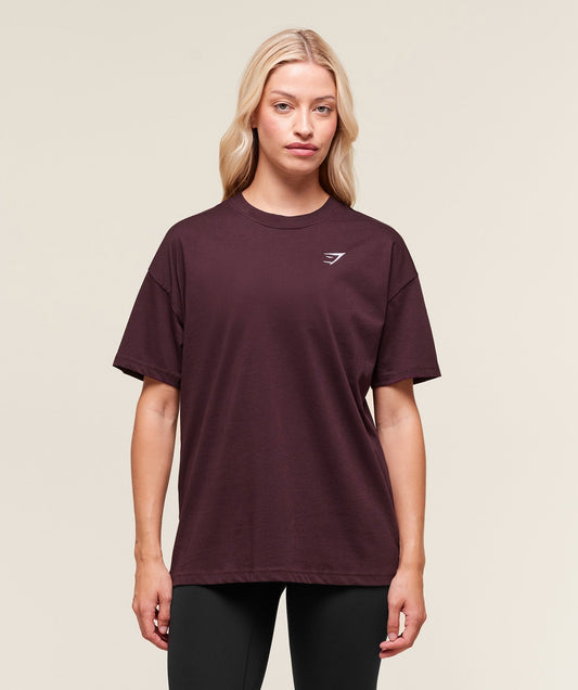 Gymshark Training Oversized T-Shirt - Cherry Purple