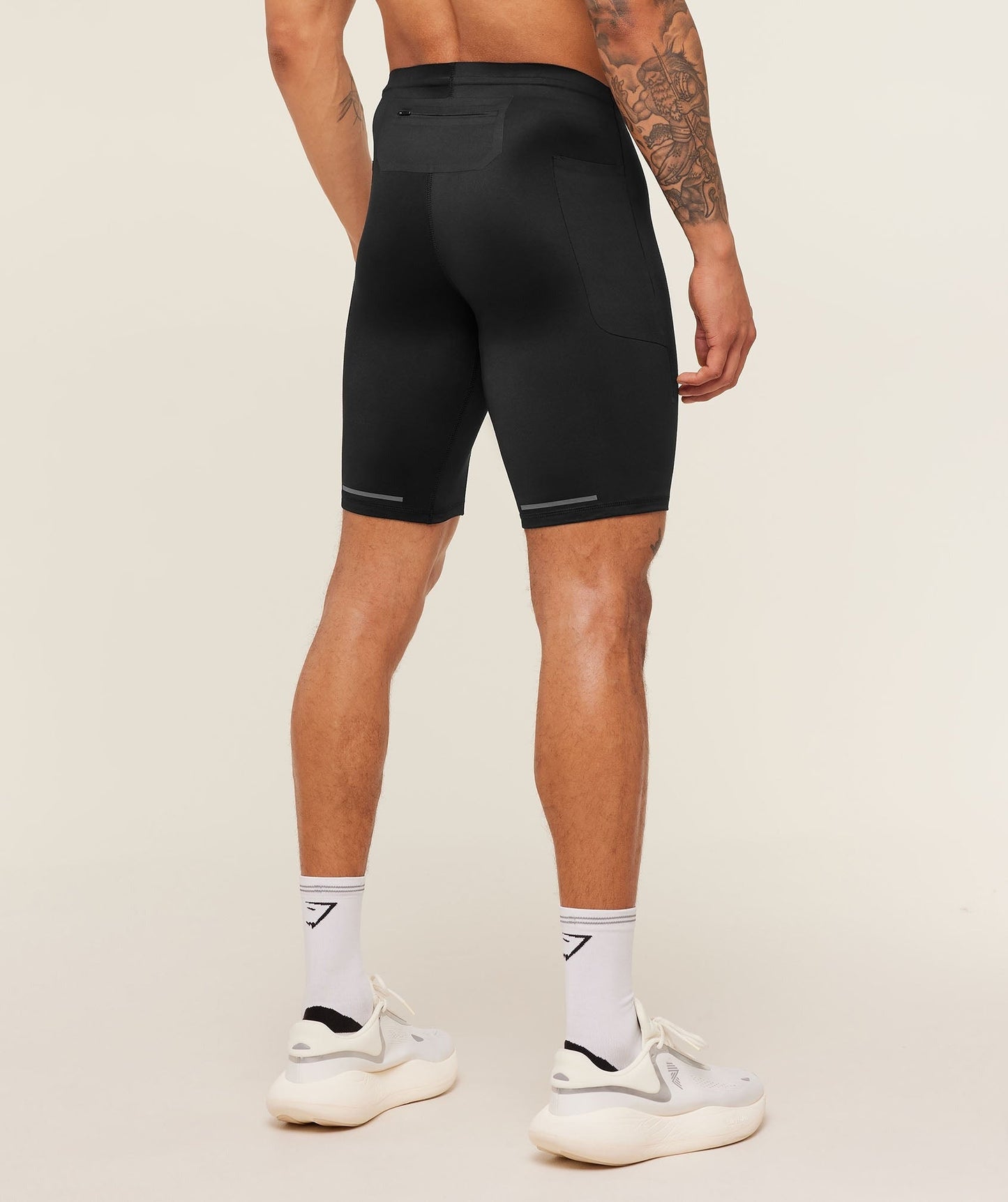 Gymshark Running Elite Race Half Tight - Black