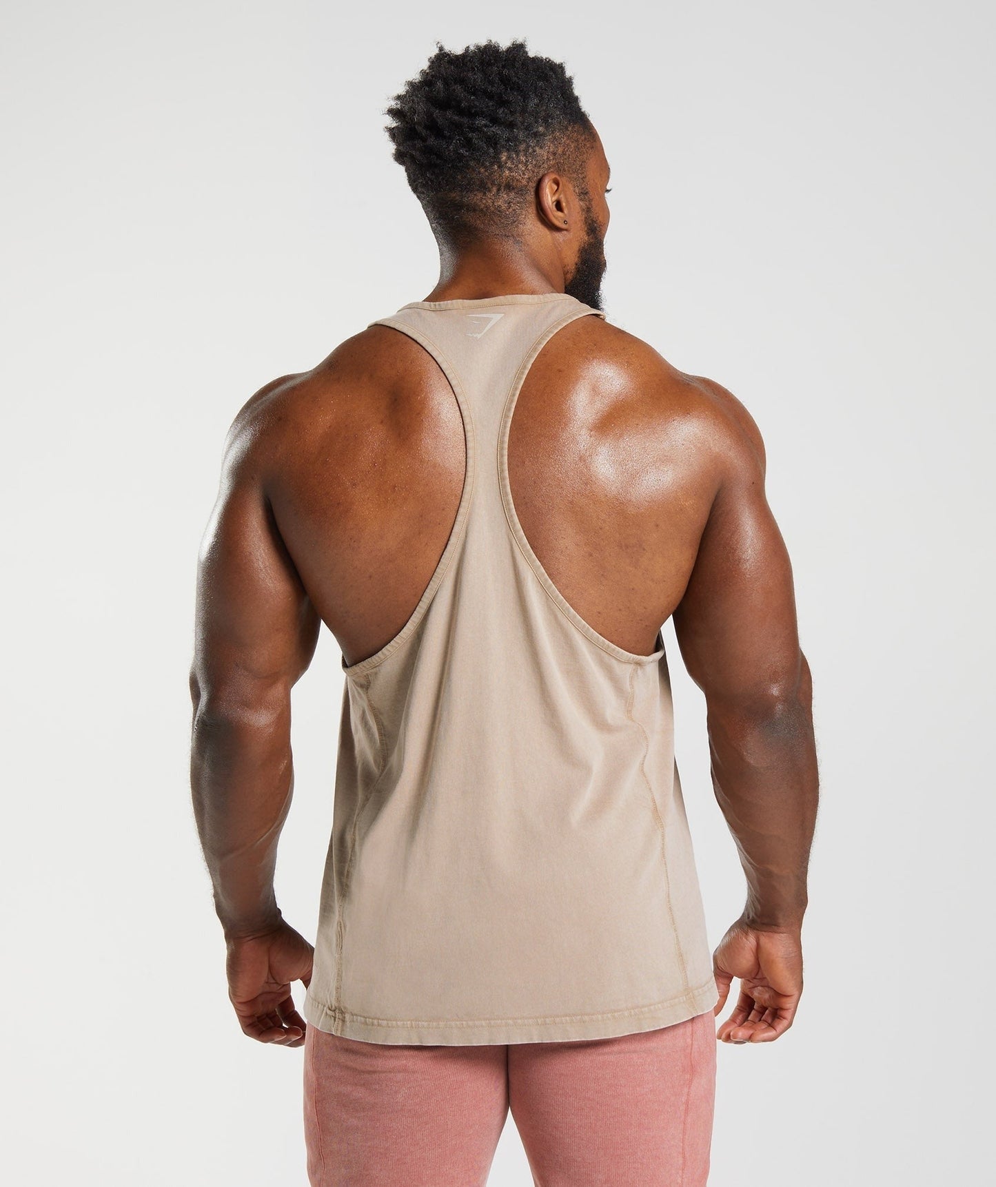 Gymshark Power Washed Stringer - Cement Brown