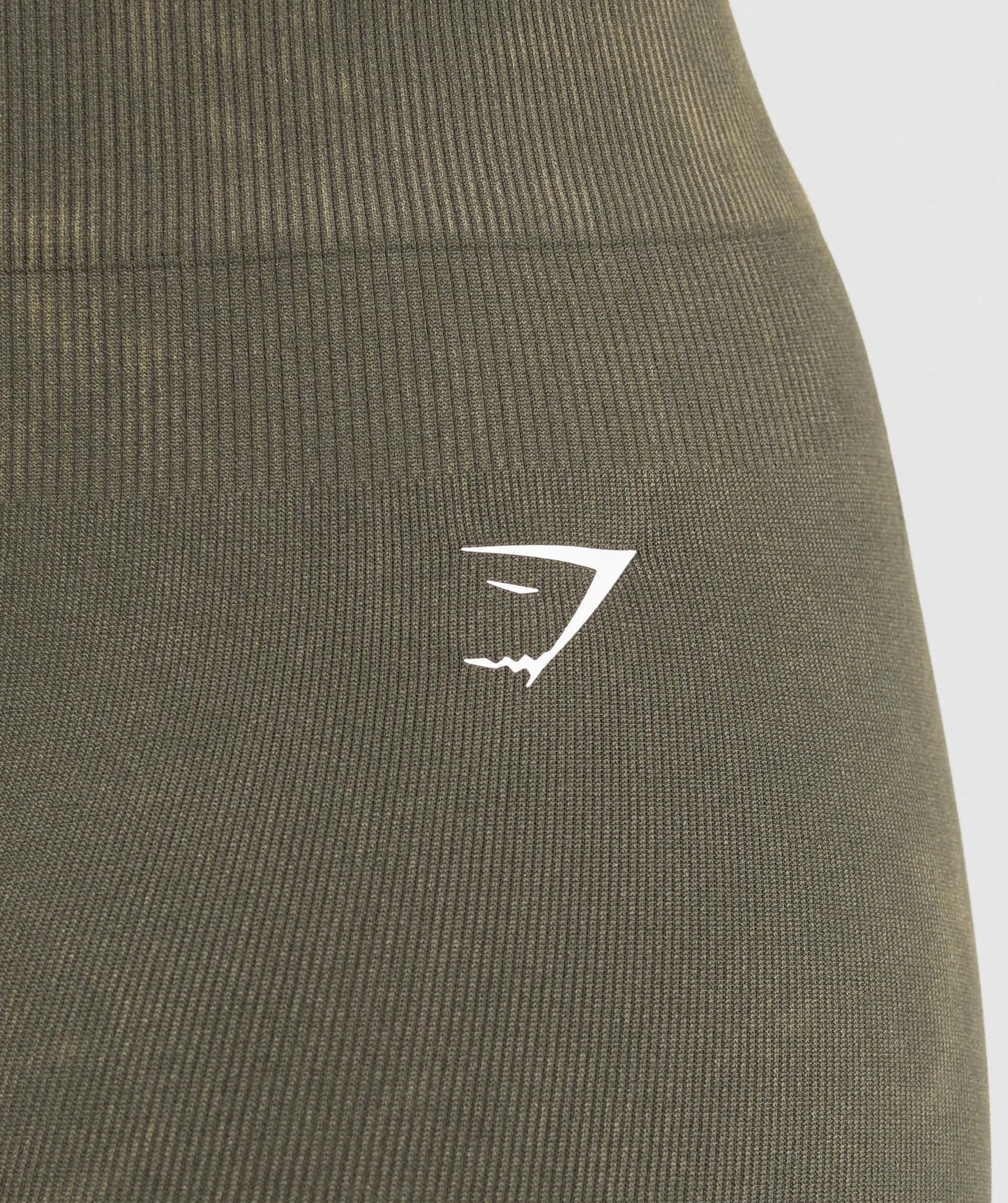 Gymshark Gains Seamless Washed Shorts - Strength Green