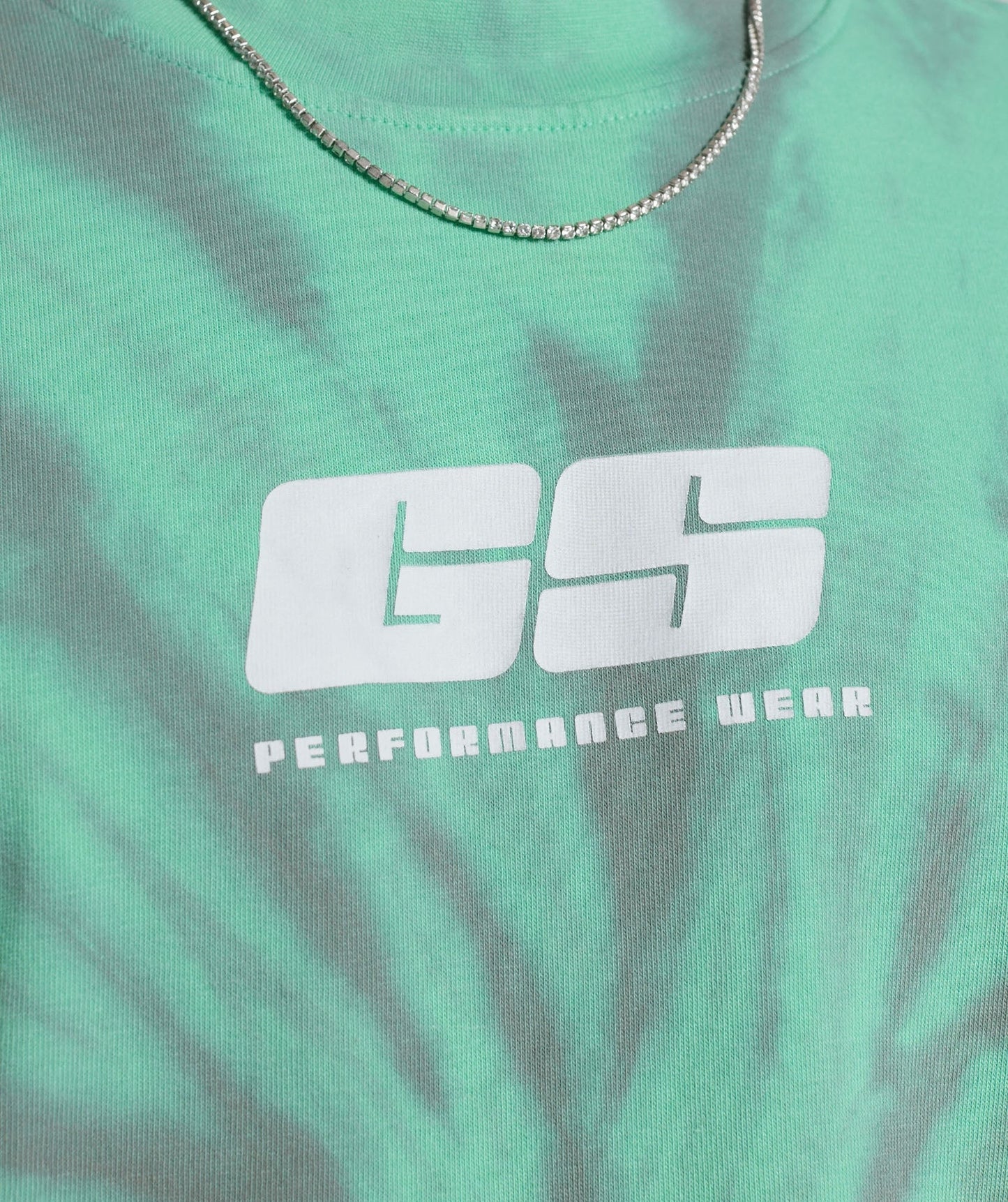 Gymshark Rest Day T-Shirt - Oxidized Green/Silhouette Grey/Spiral Optic Wash