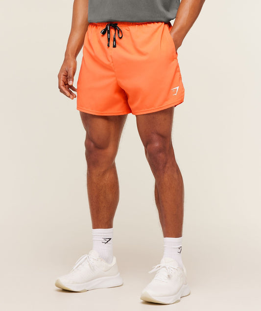 Gymshark Train 5" Shorts - Dayglow Peach