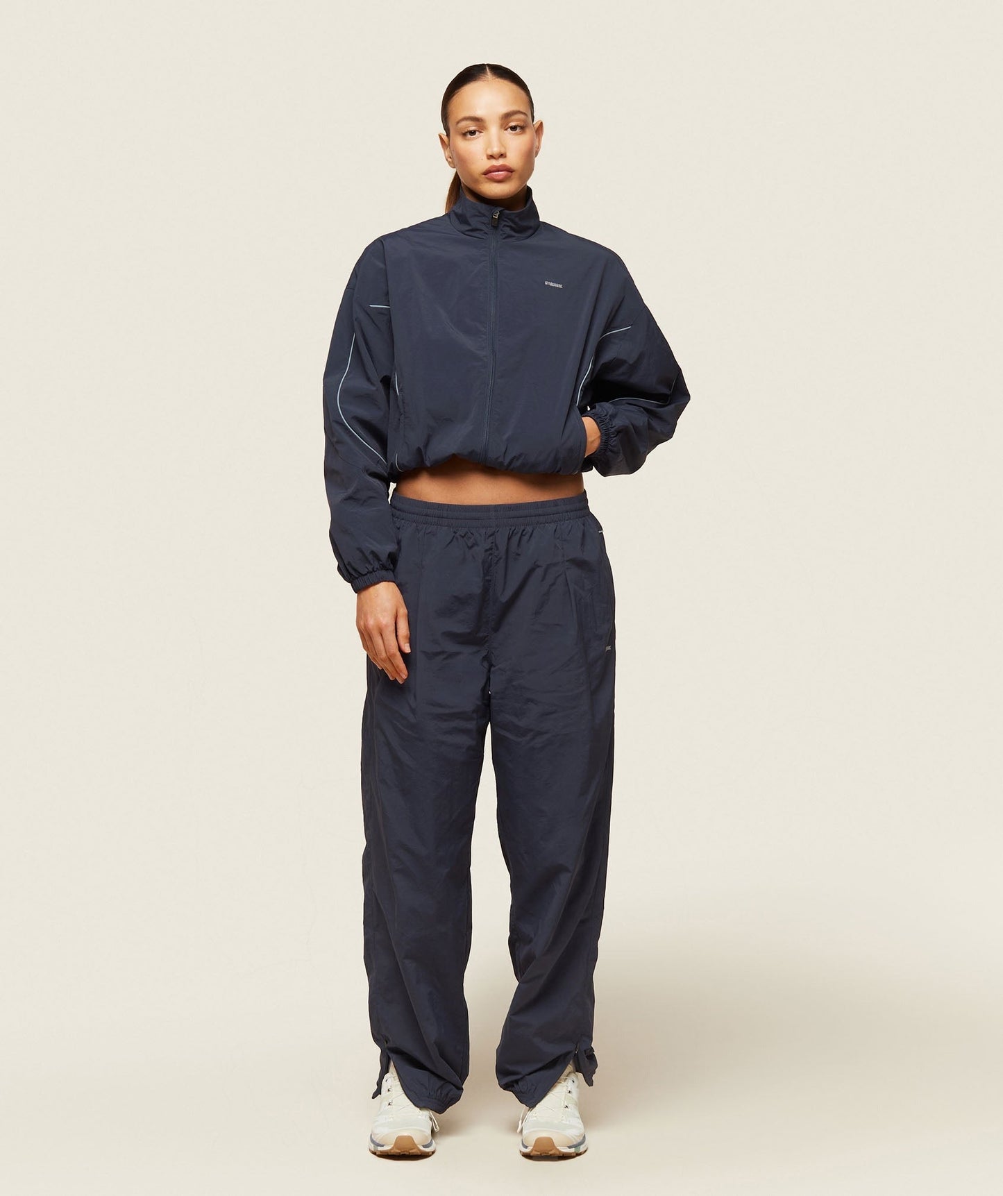 Gymshark everywear Retro Track Jacket - Heavy Blue/Denim Grey