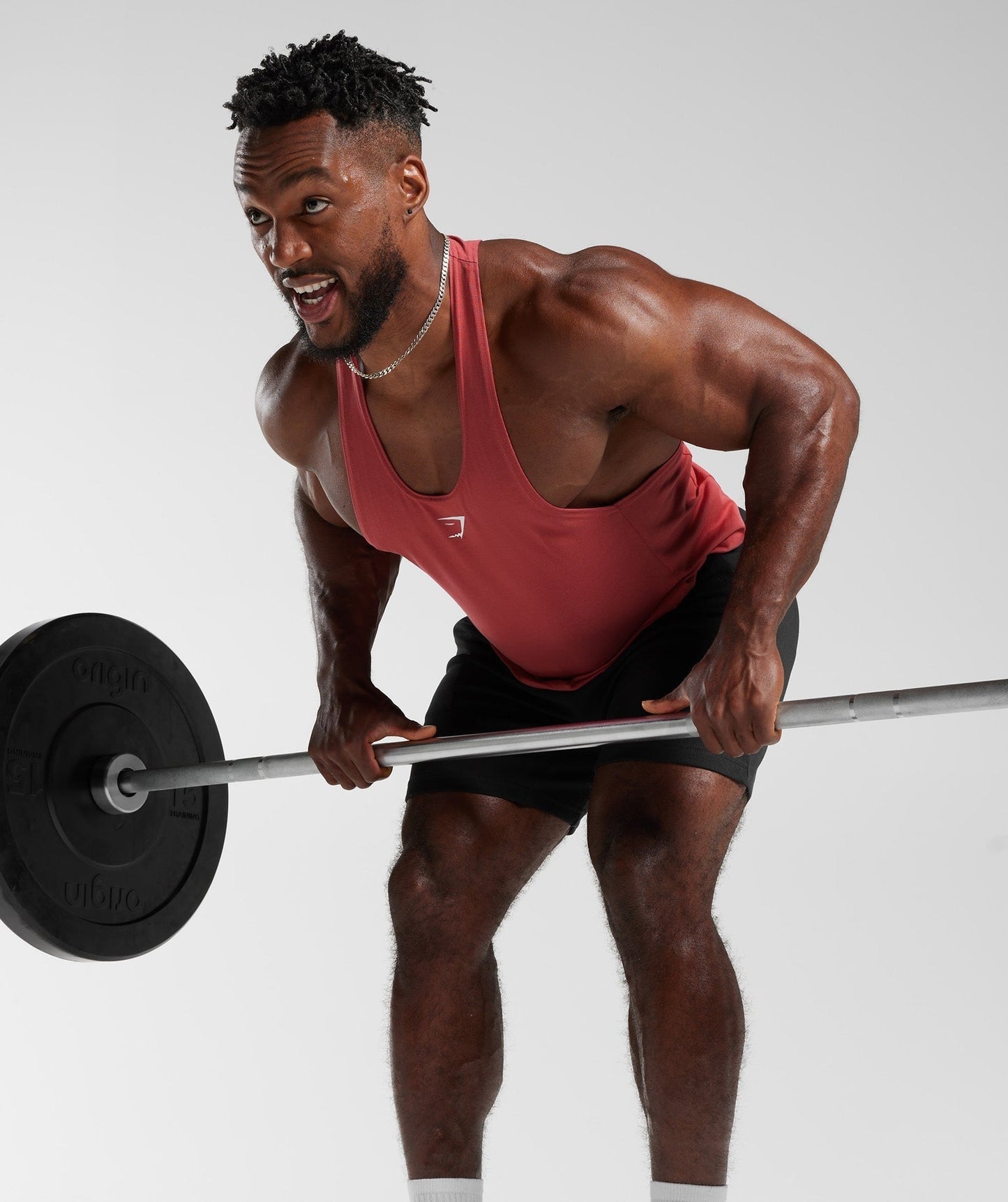 Gymshark React Stringer - Sundried Red