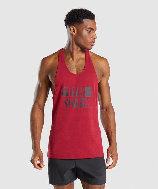Gymshark Logo Strip Stringer - Burgundy