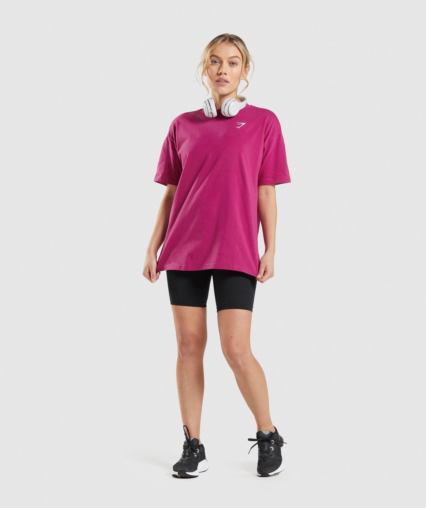 Gymshark Training Oversized T-Shirt - Dragon Pink