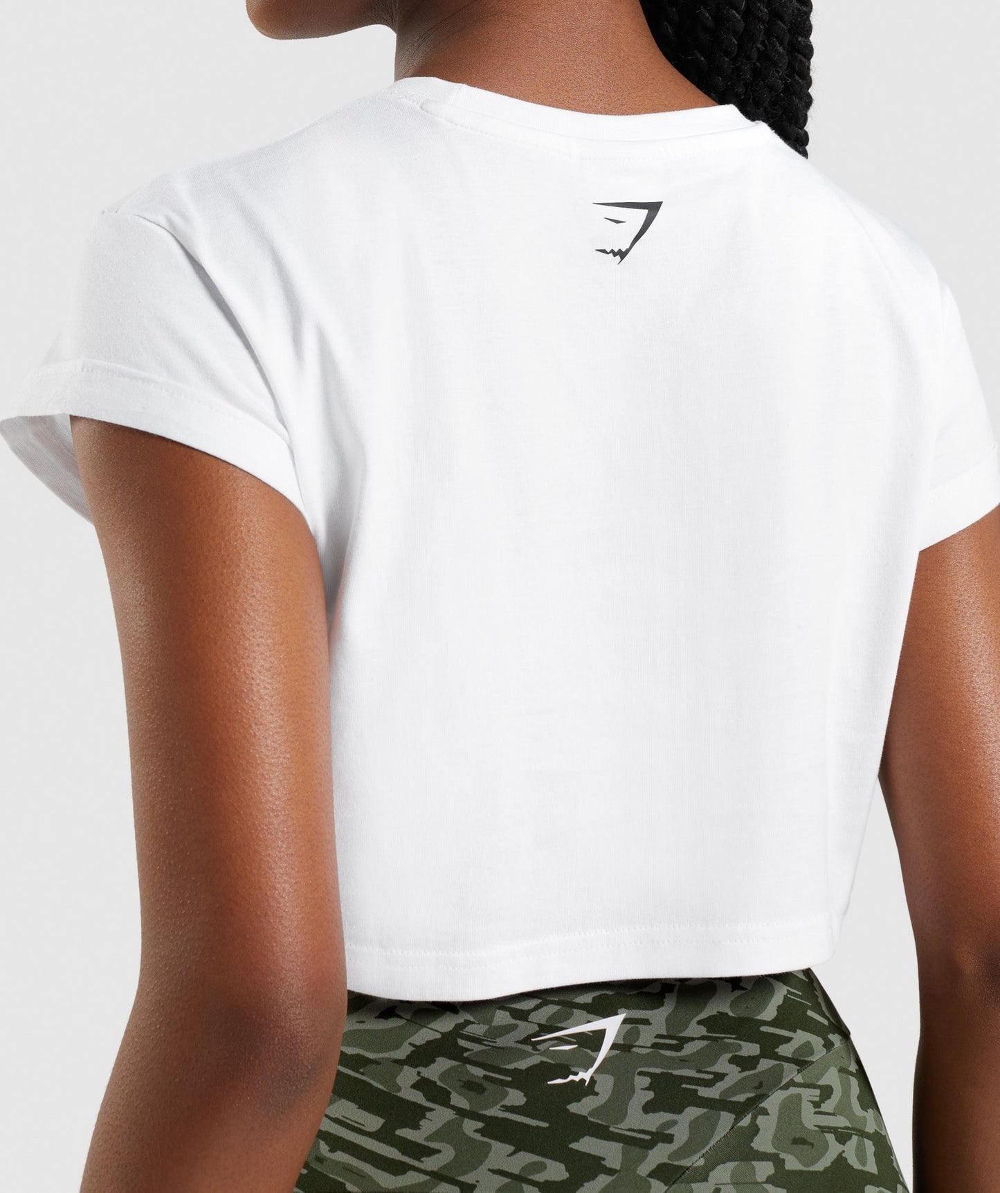 Gymshark Apollo Crop Top - White
