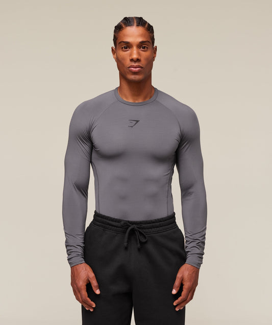 Gymshark Element Baselayer Long Sleeve T-Shirt - Dark Grey