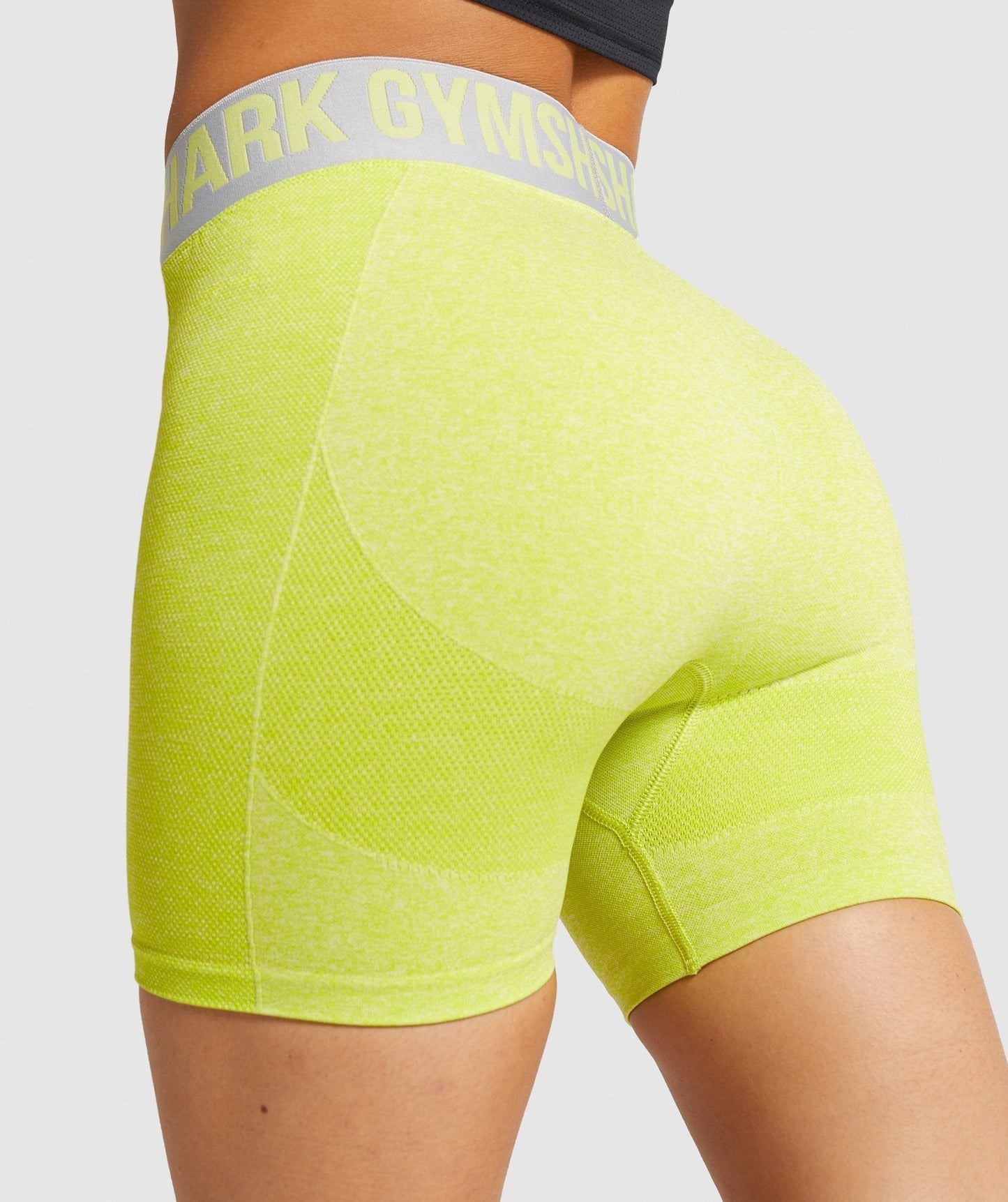 Gymshark Flex Shorts - Lime Marl/Light Grey
