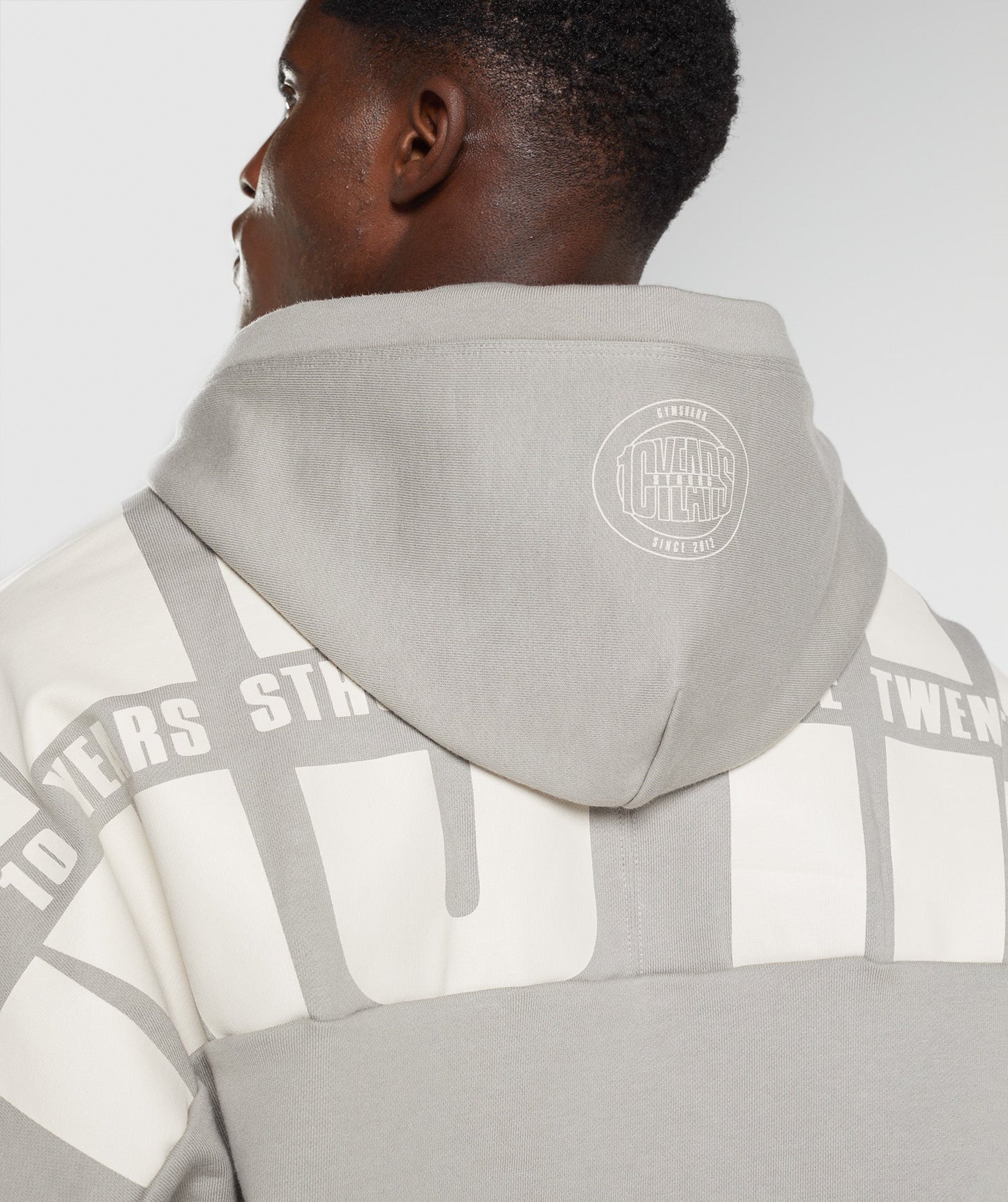 Gymshark GS10 Year Hoodie - Ecru Brown