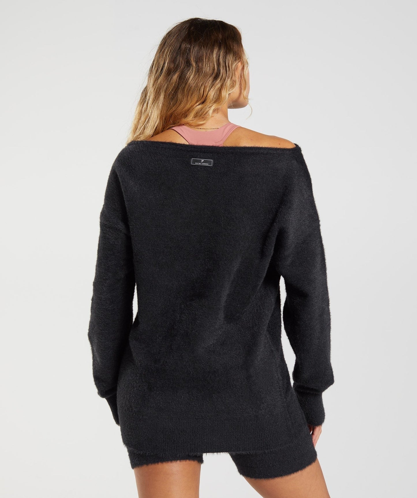 Gymshark Whitney Oversized Eyelash Knit Sweater - Black