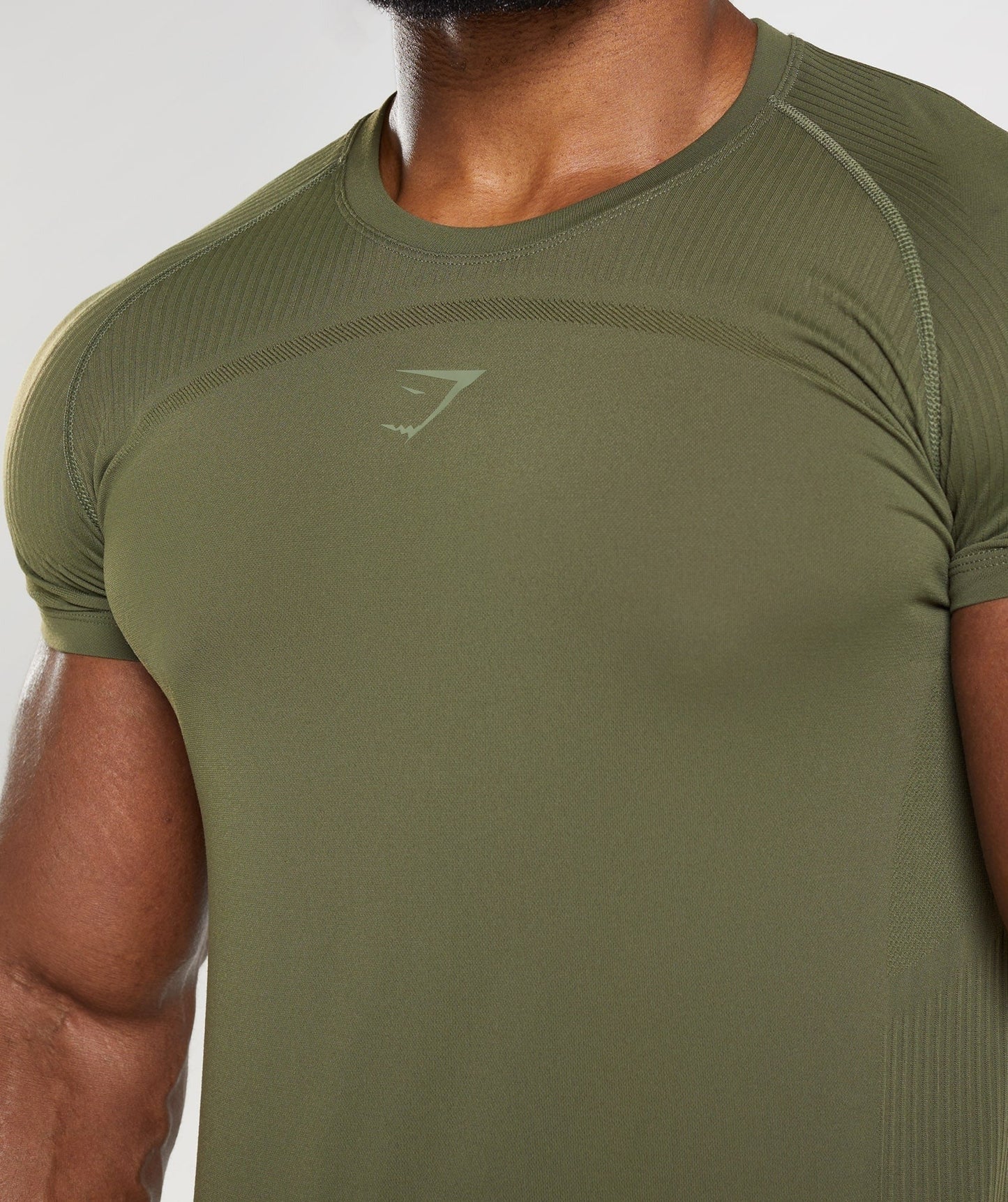 Gymshark 315 Seamless T-Shirt - Core Olive/Marsh Green