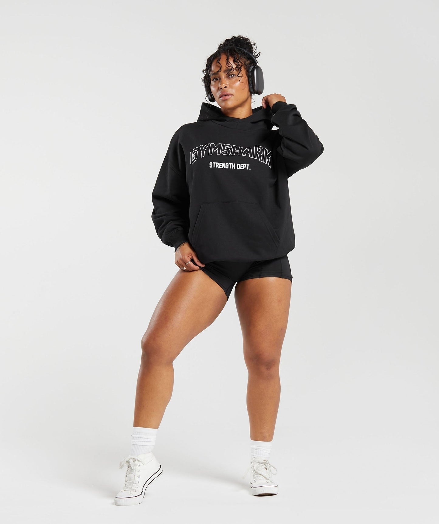 Gymshark Strength Department Graphic Hoodie - Black