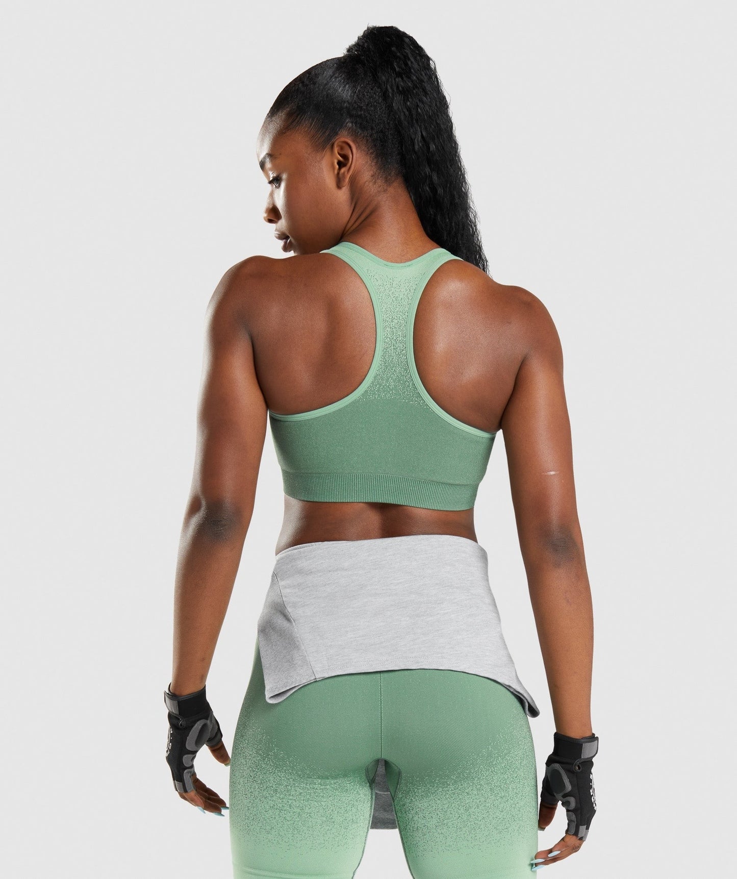 Gymshark Adapt Ombre Seamless Sports Bra - Green/Light Green
