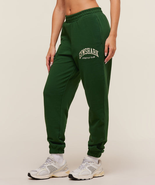 Gymshark Collegiate Graphic Joggers - Athletic Green