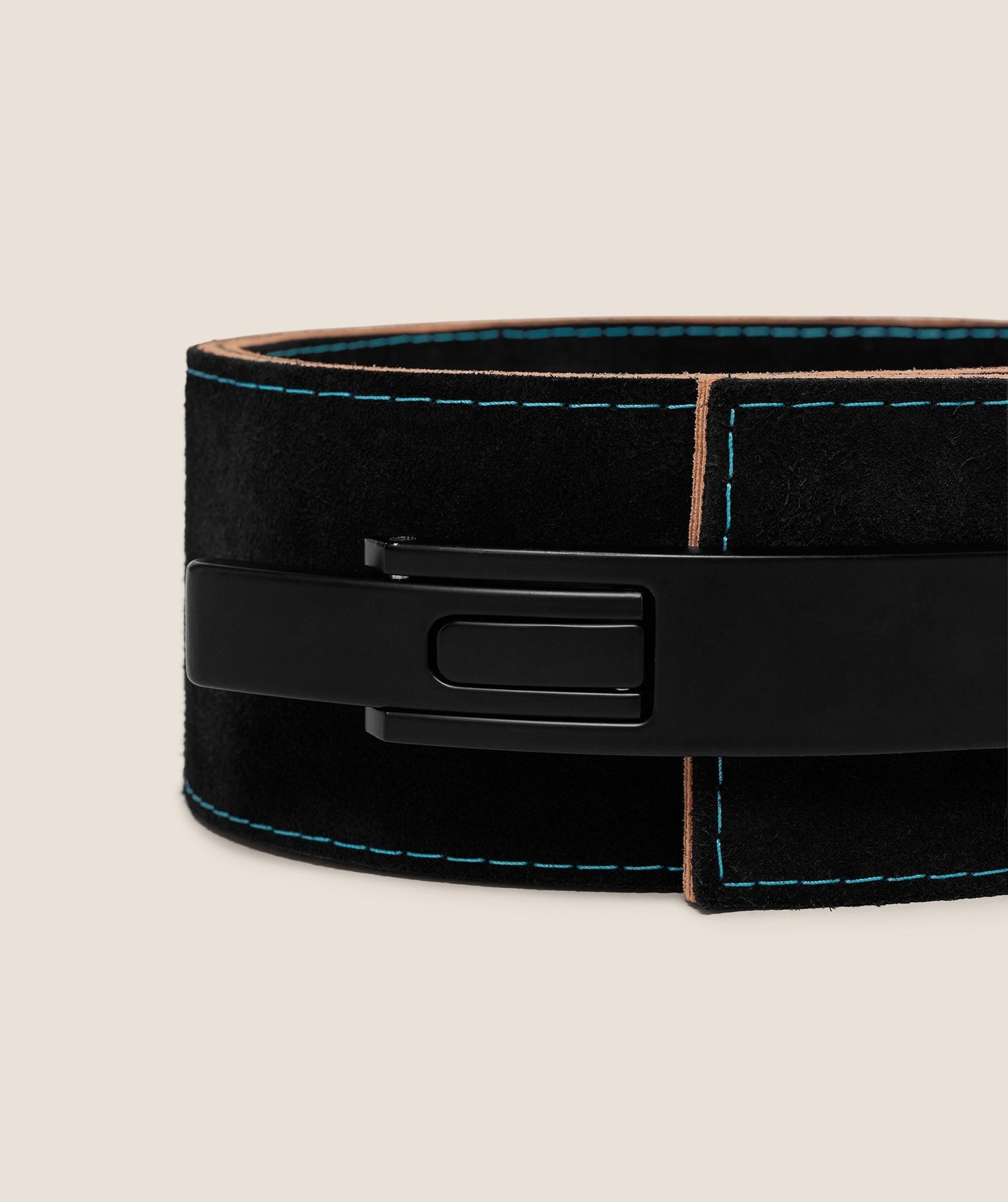 Gymshark Lever Lifting Belt - Black/Brand Blue