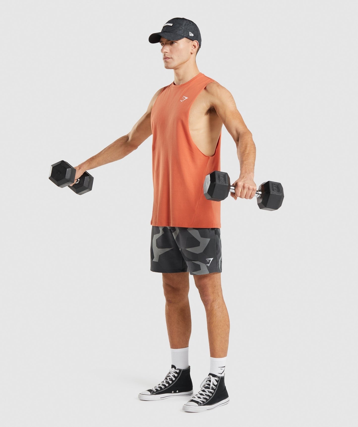 Gymshark Critical 2.0 Drop Arm Tank - Clay Orange