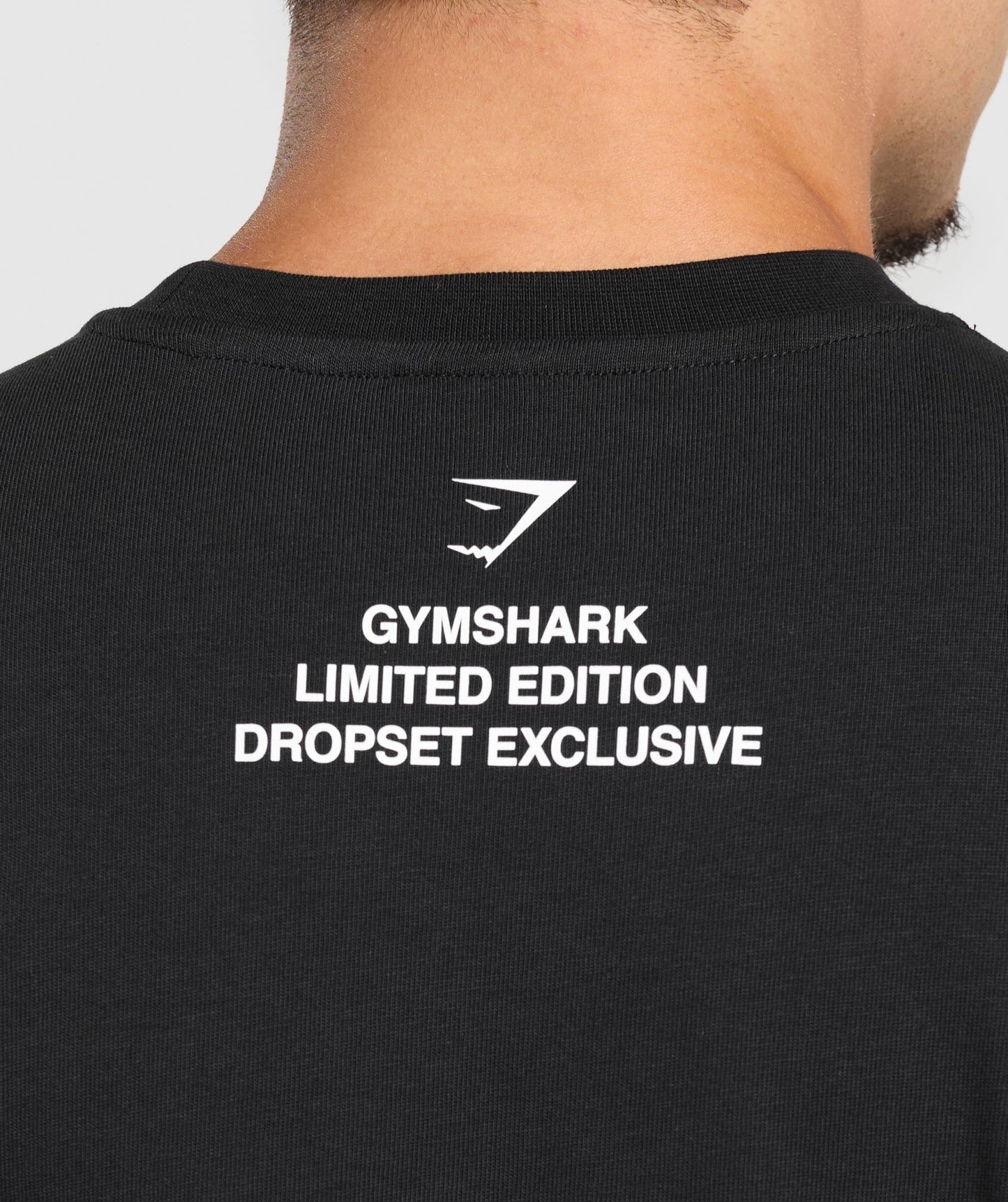 Gymshark Mens Athlete Bootleg Graphic T-Shirt - Black