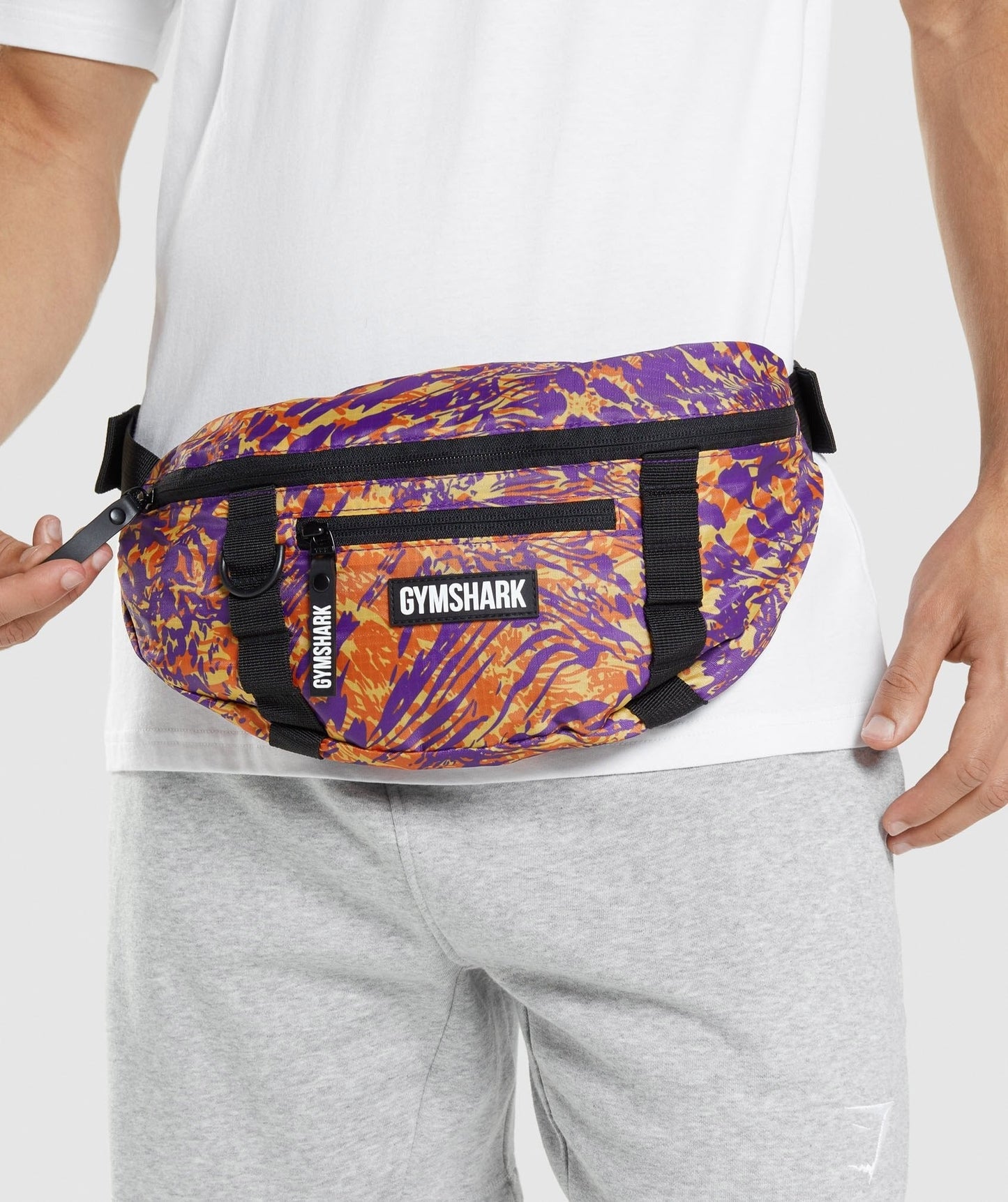 Gymshark Animal Print Sling Bag - Orange Print