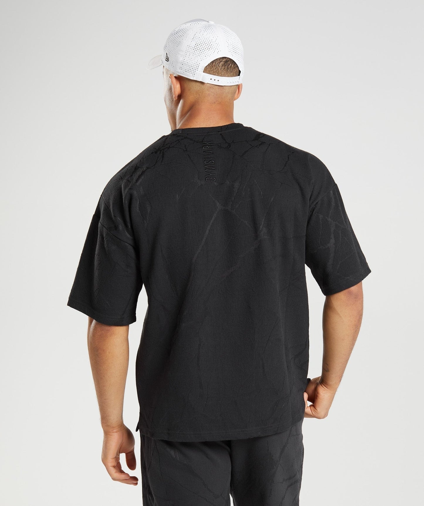Gymshark Power Short Sleeve Crew - Black Print