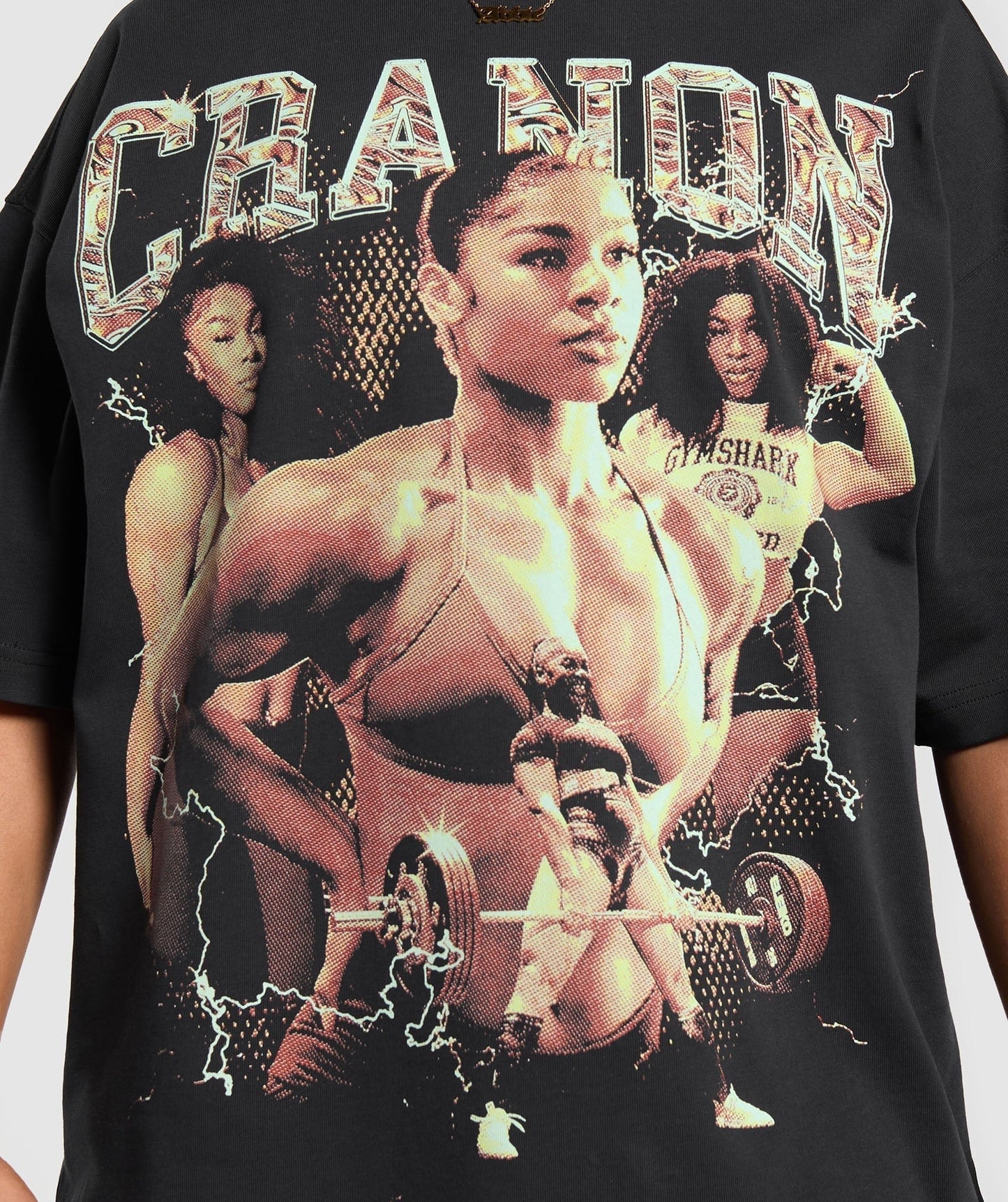 Gymshark Cranon Bootleg Graphic T-Shirt - Black
