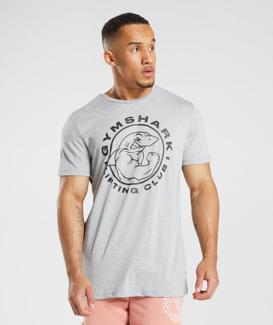 Gymshark Legacy T-Shirt - Light Grey Core Marl