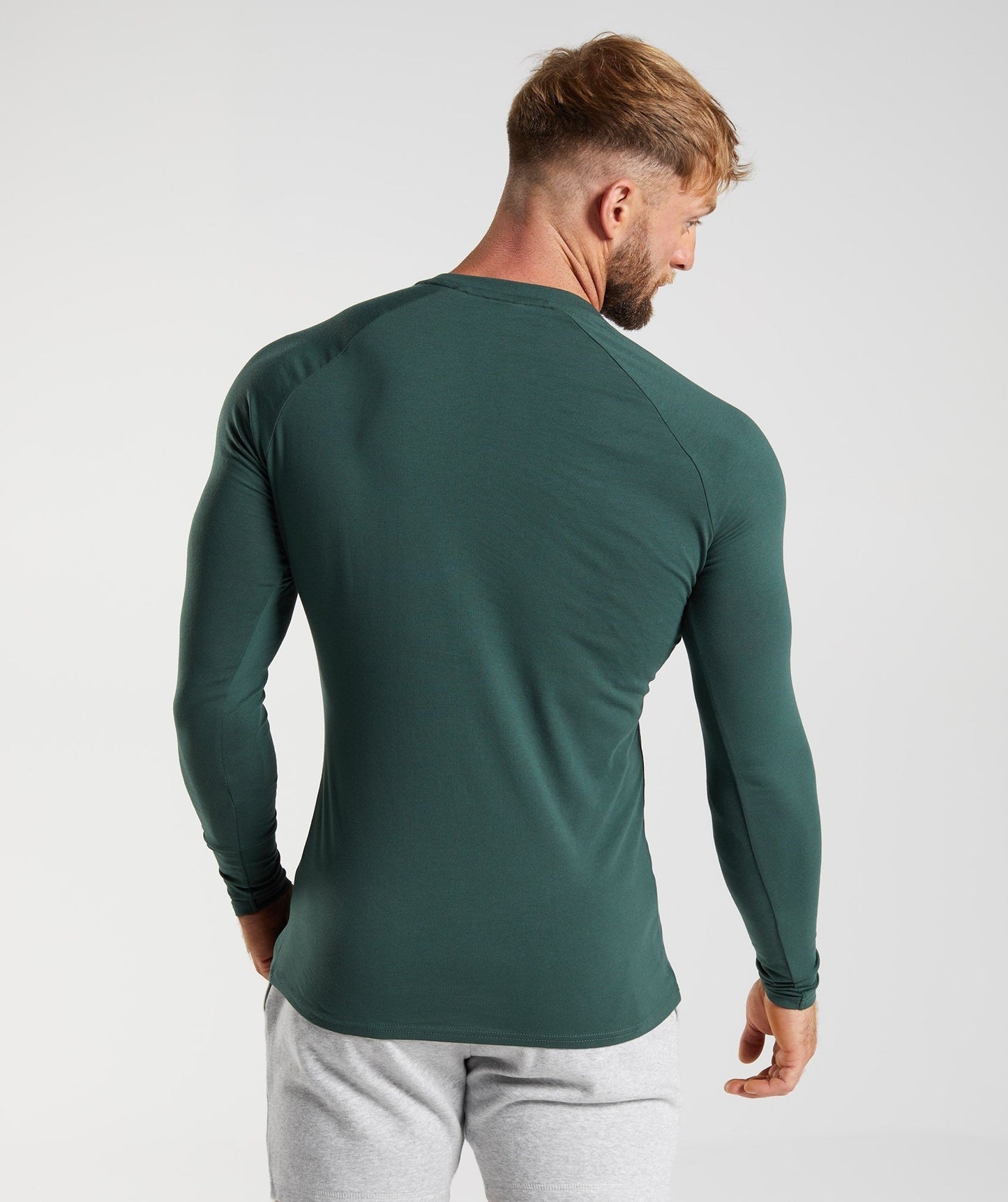 Gymshark Apollo Long Sleeve T-Shirt - Obsidian Green