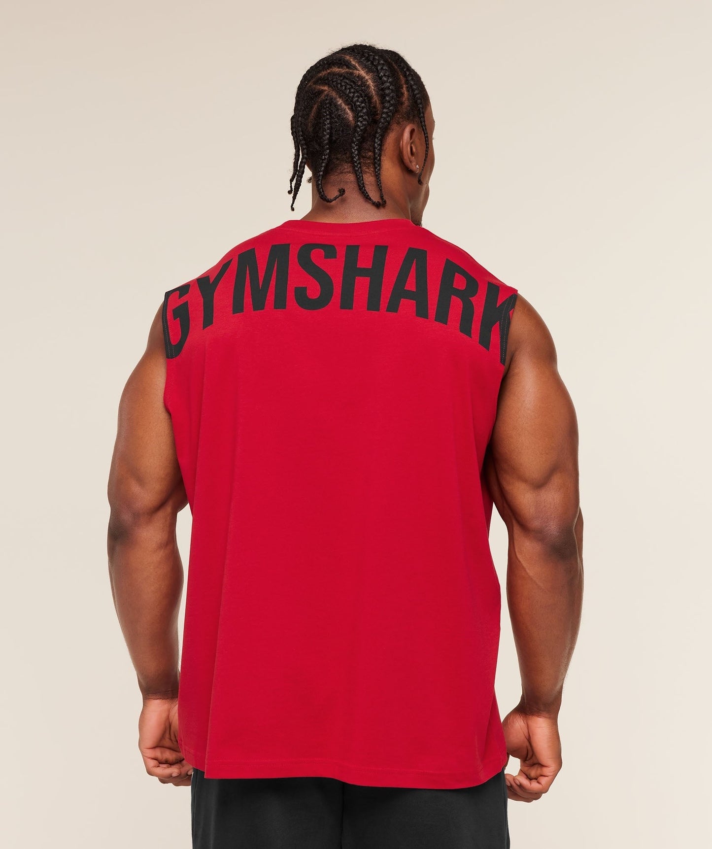 Gymshark Power Cut Off Tank - Conditioning Red