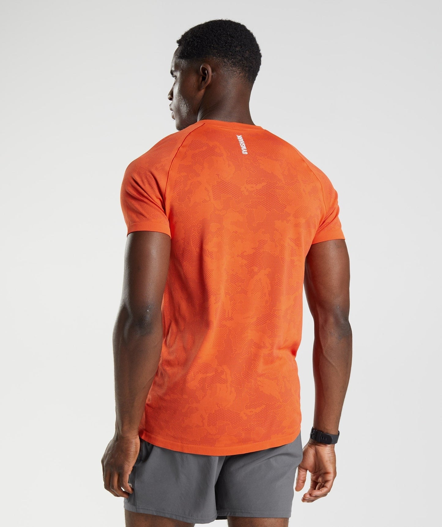 Gymshark Geo Seamless T-Shirt - Pepper Red/Salsa Red