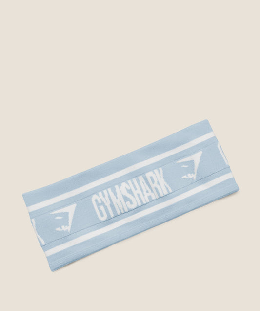Gymshark Diffuse Logo Headband - Chilled Blue