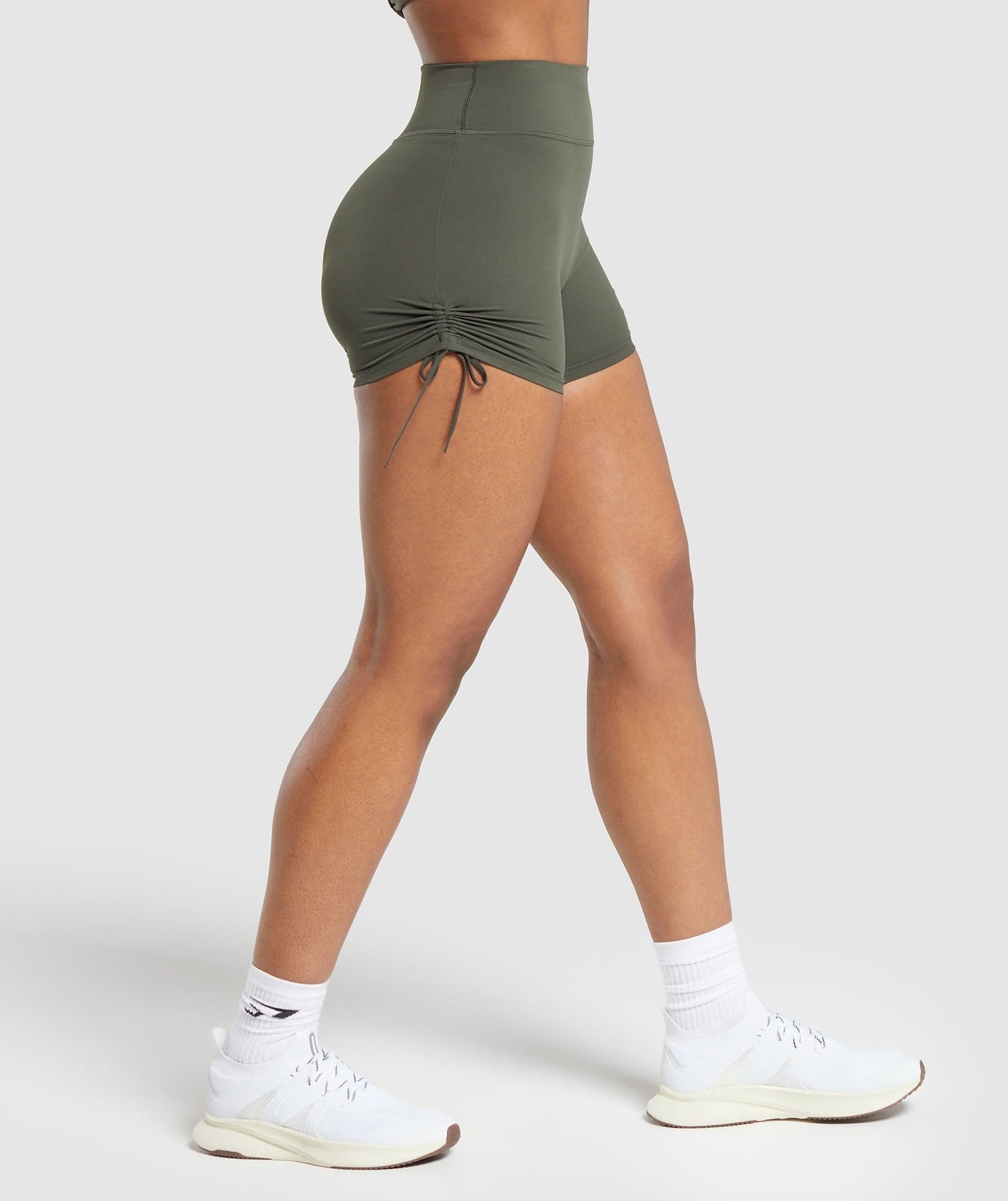 Gymshark Ruche Shorts - Strength Green
