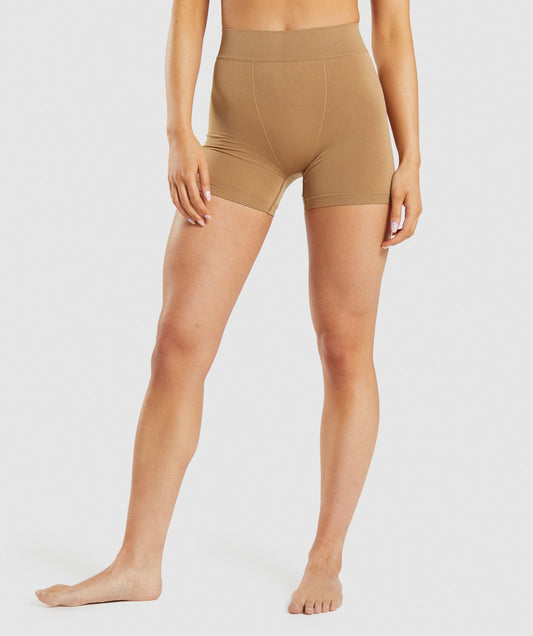 Gymshark Seamless Boxers - Golden Light Brown