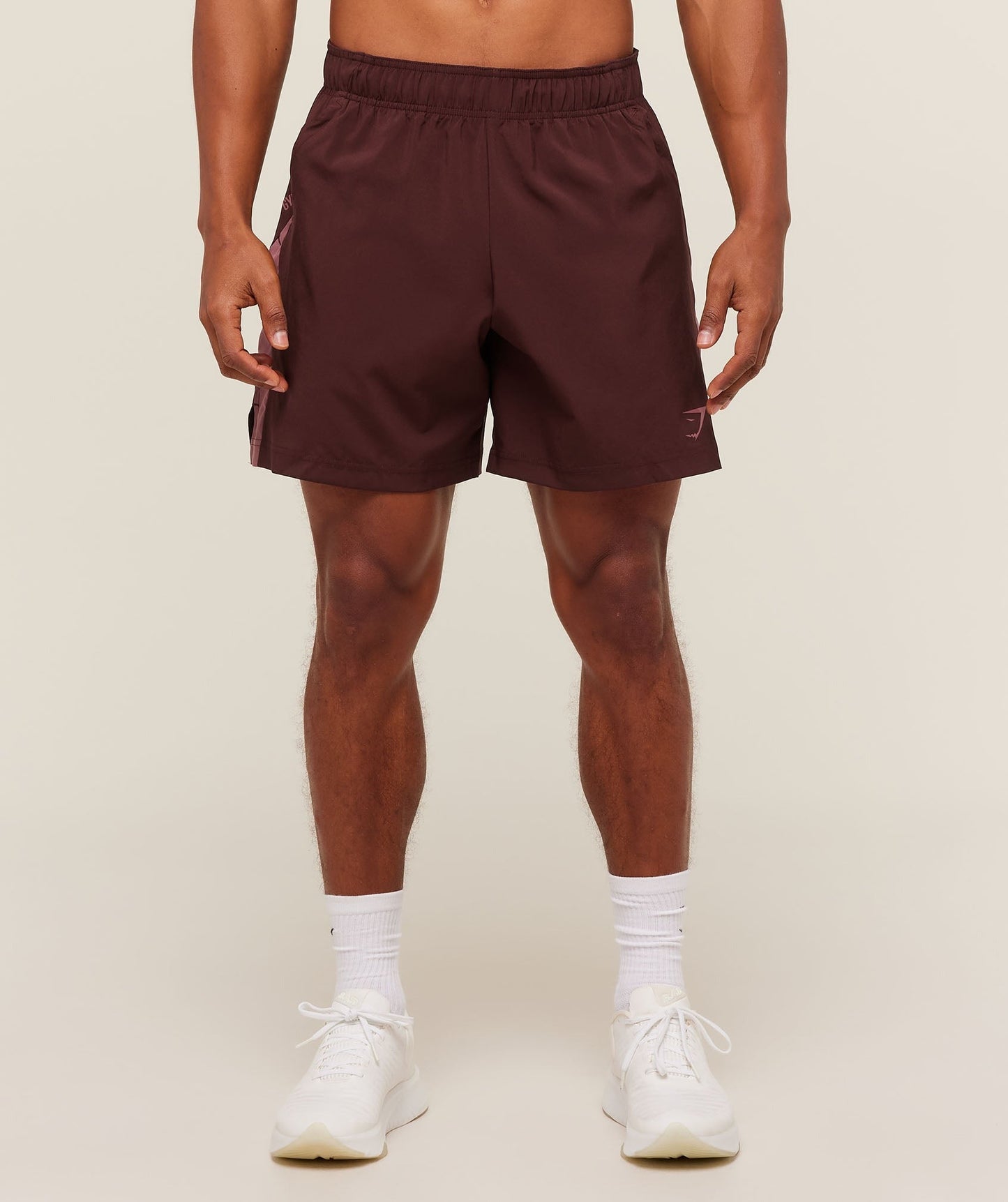 Gymshark Sport 7" Shorts - Rich Maroon/Reset Pink