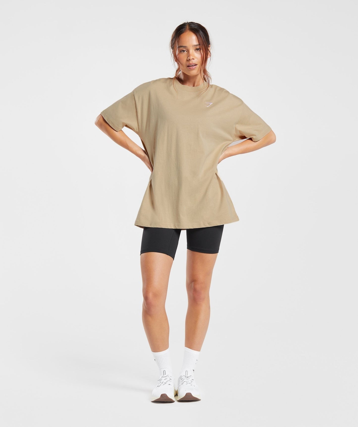 Gymshark Training Oversized T-Shirt - Desert Beige