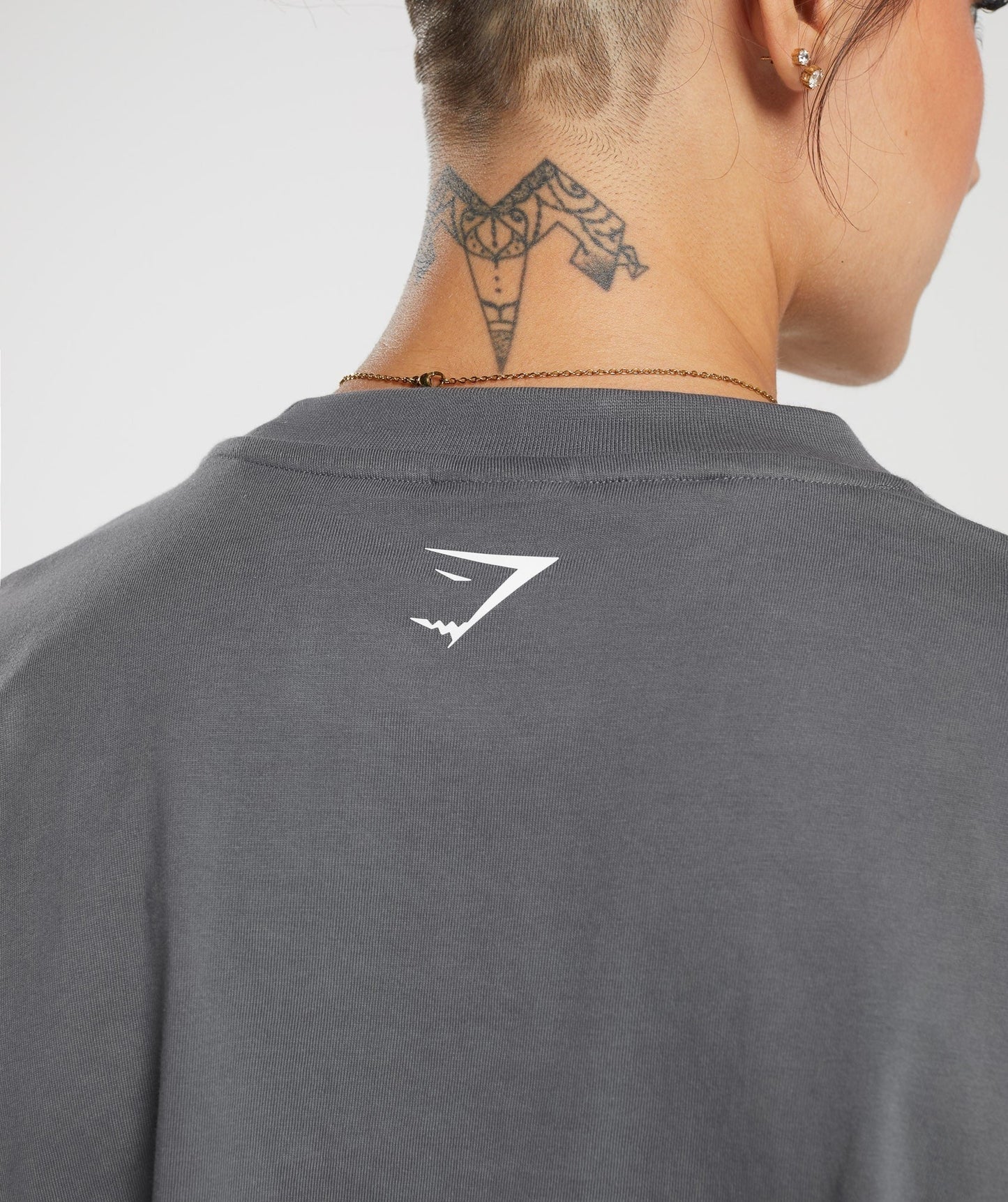 Gymshark Lifting Graphic Oversized T-Shirt - Dark Grey