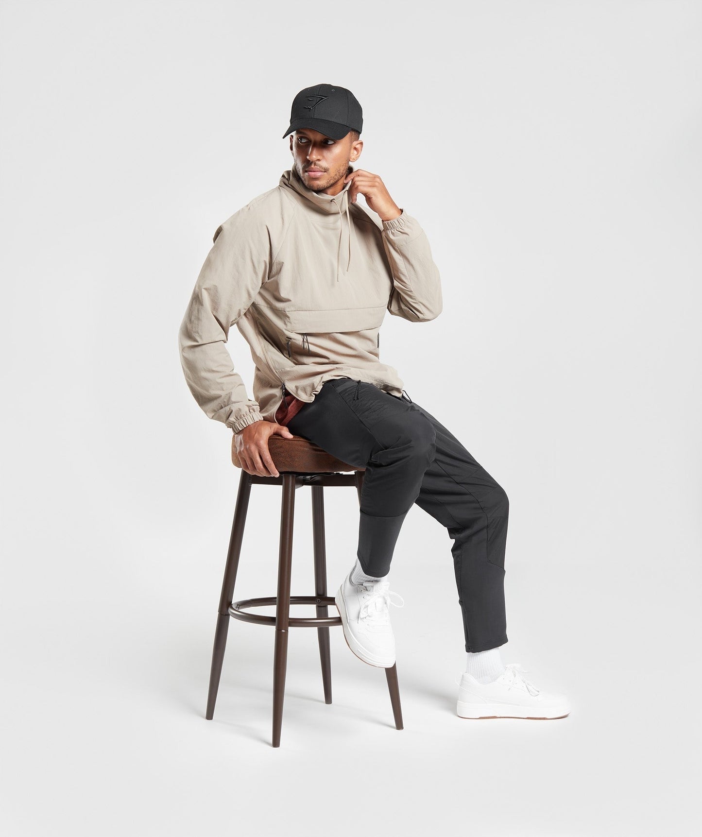Gymshark Retake Anorak - Cement Brown