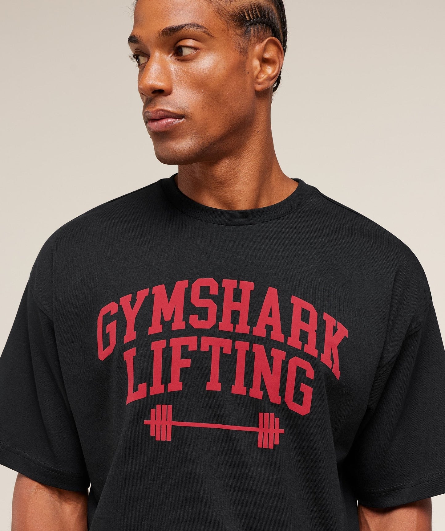Gymshark Lifting Barbell T-Shirt - Black