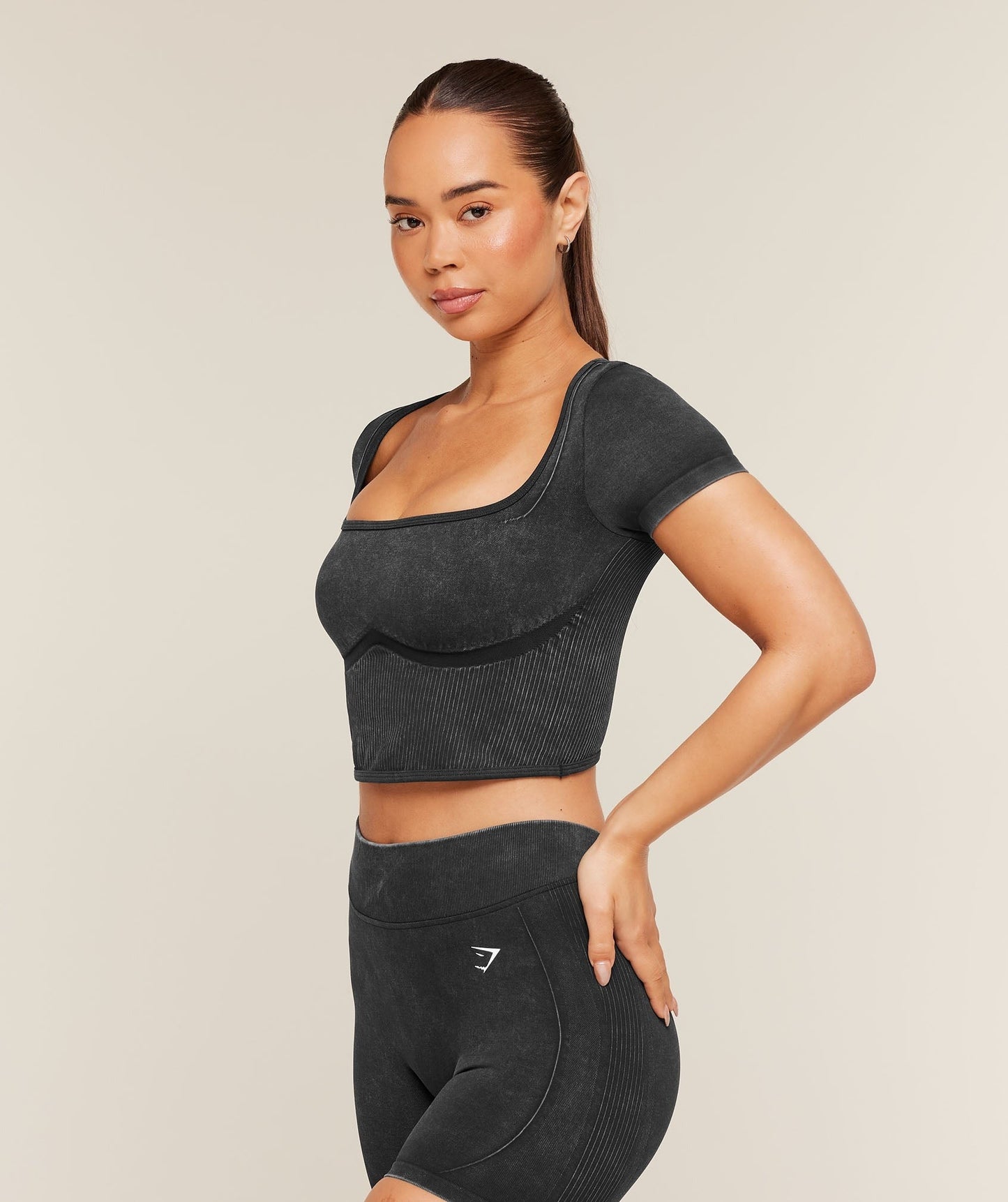 Gymshark x Bratz Crop Top - Black/Wash