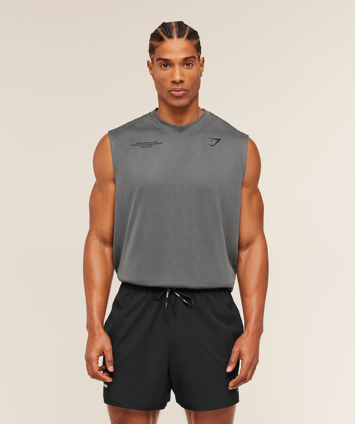 Gymshark Conditioning Club Washed Tank - Black/Wash