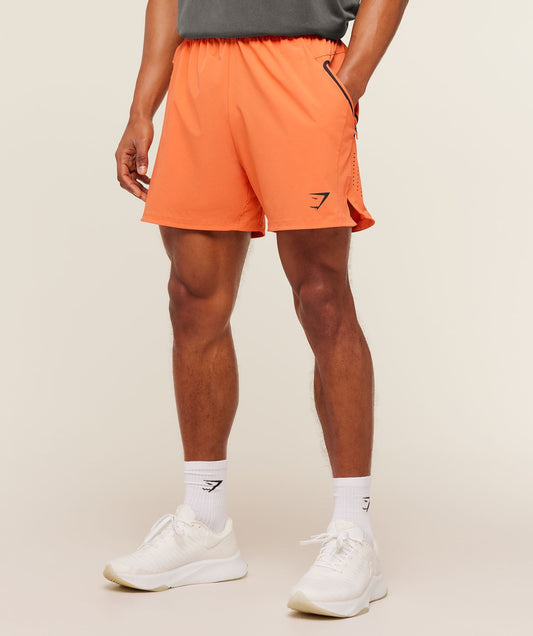 Gymshark Sport Hybrid 6" Shorts - Dayglow Peach
