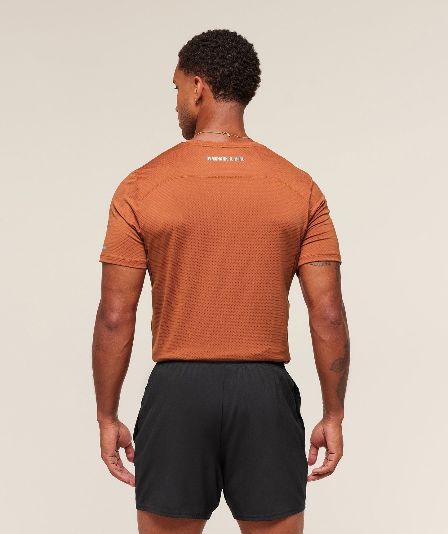 Gymshark Running T-Shirt - Spiced Brown