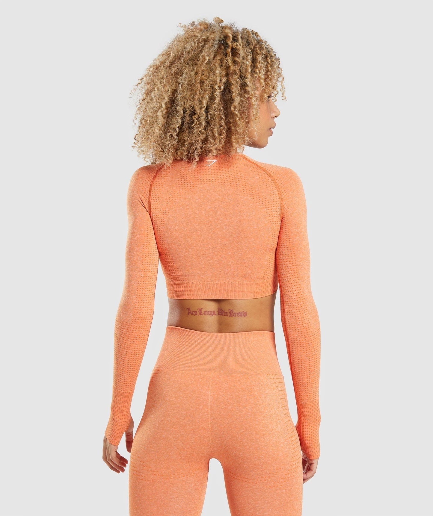 Gymshark Vital Crop Top - Apricot Orange Marl