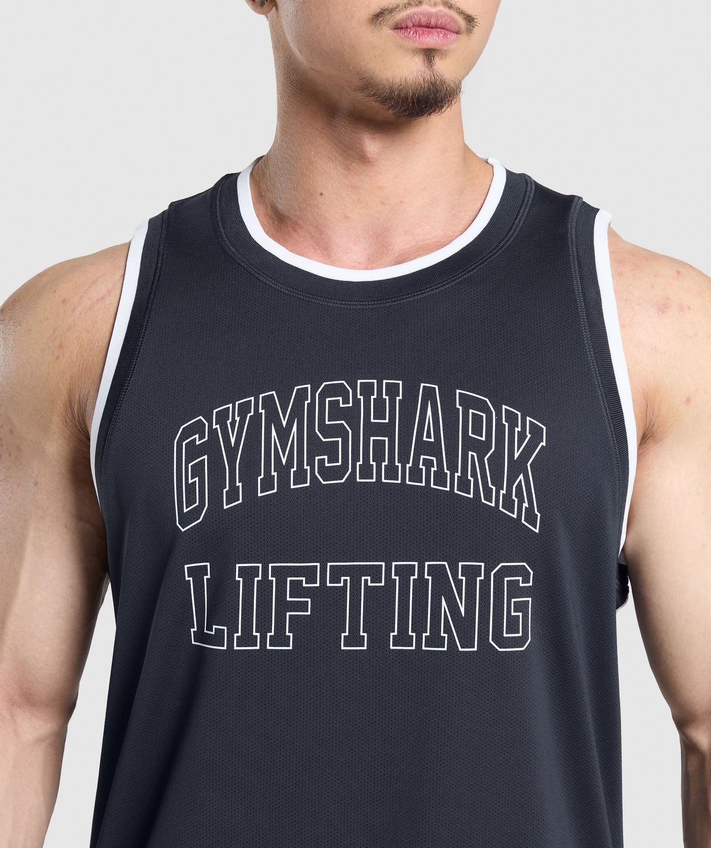Gymshark Mesh Tank - Heavy Blue