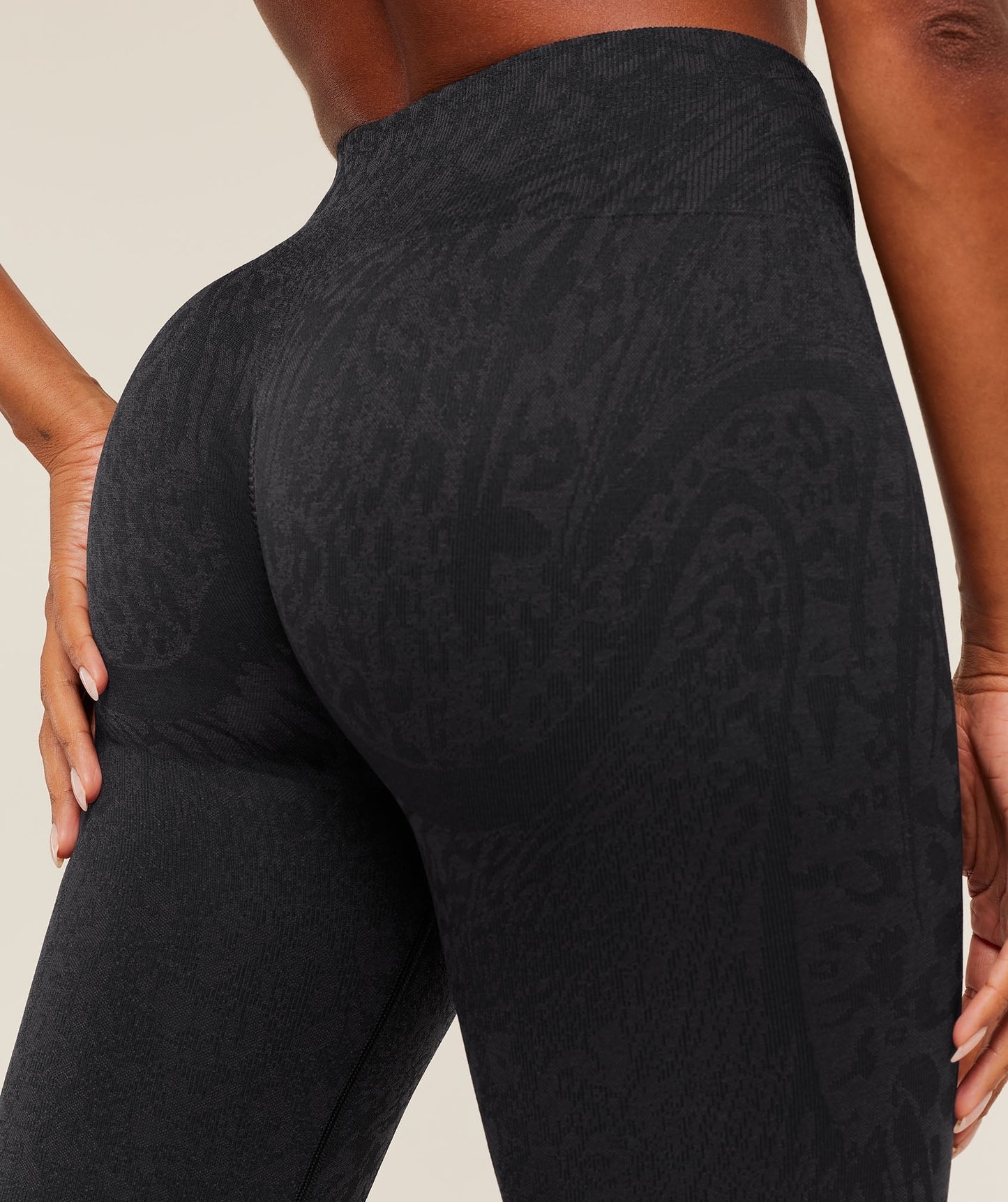 Gymshark Adapt Animal X Whitney Leggings - Black / Asphalt Grey