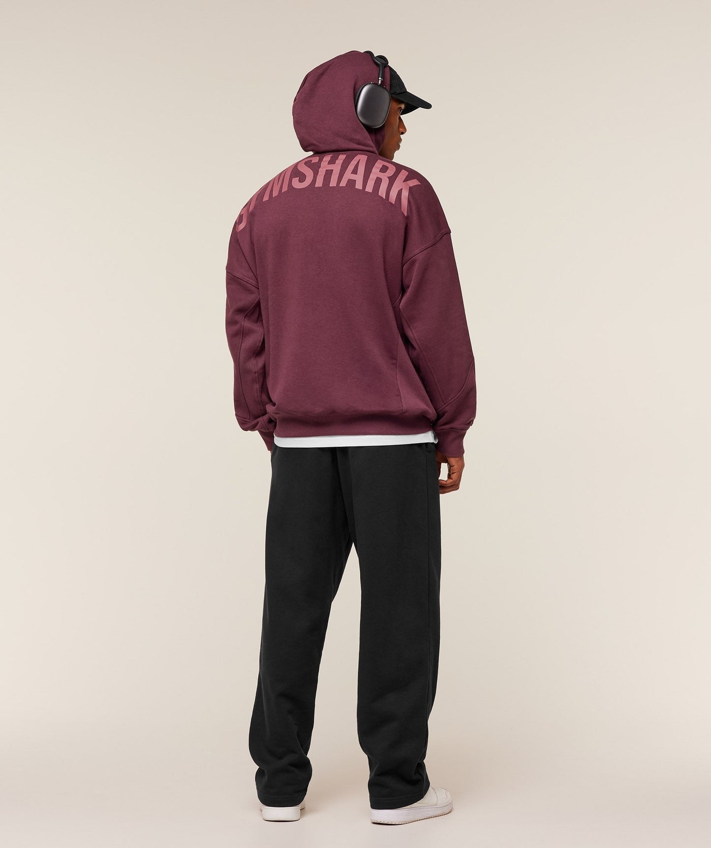 Gymshark Power Oversized Hoodie - GS Impact Burgundy